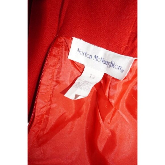 Vintage Wool Skirt Bundle - Red, Navy, Burgundy - Size 12 - Norton McNaughton, - Picture 5 of 16